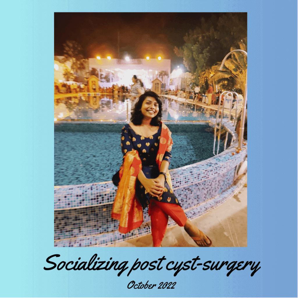 socializing post cyst surgery