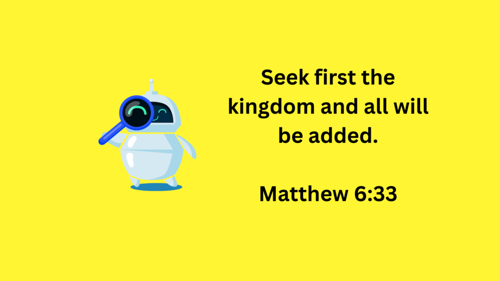 seek the kingdom
