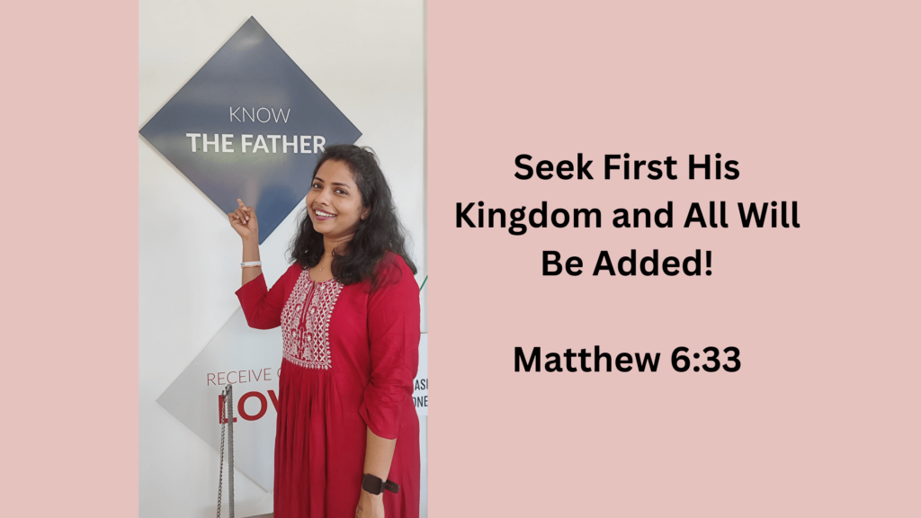 seek first the kingdom