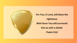 favor of God covers as a shield