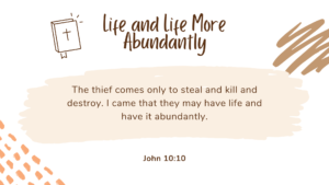 abundant life of Christ